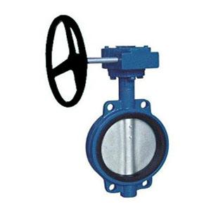 D371X蜗轮对夹软密封蝶阀