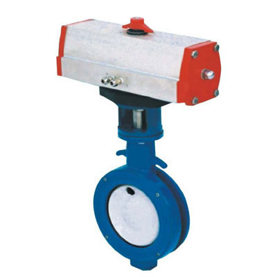 D672X气动对夹式软密封蝶阀