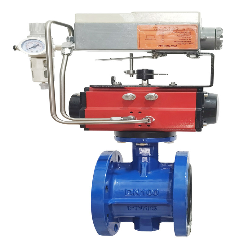 气动法兰软密封蝶阀